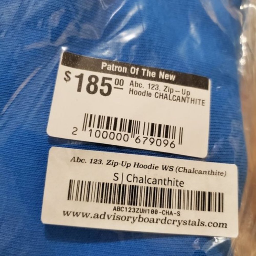 NEW ADVISORY BOARD CRYSTALS (ABC) ZIP-UP HOODIE CHALCANTHITE (Blue) - Picture 7 of 8